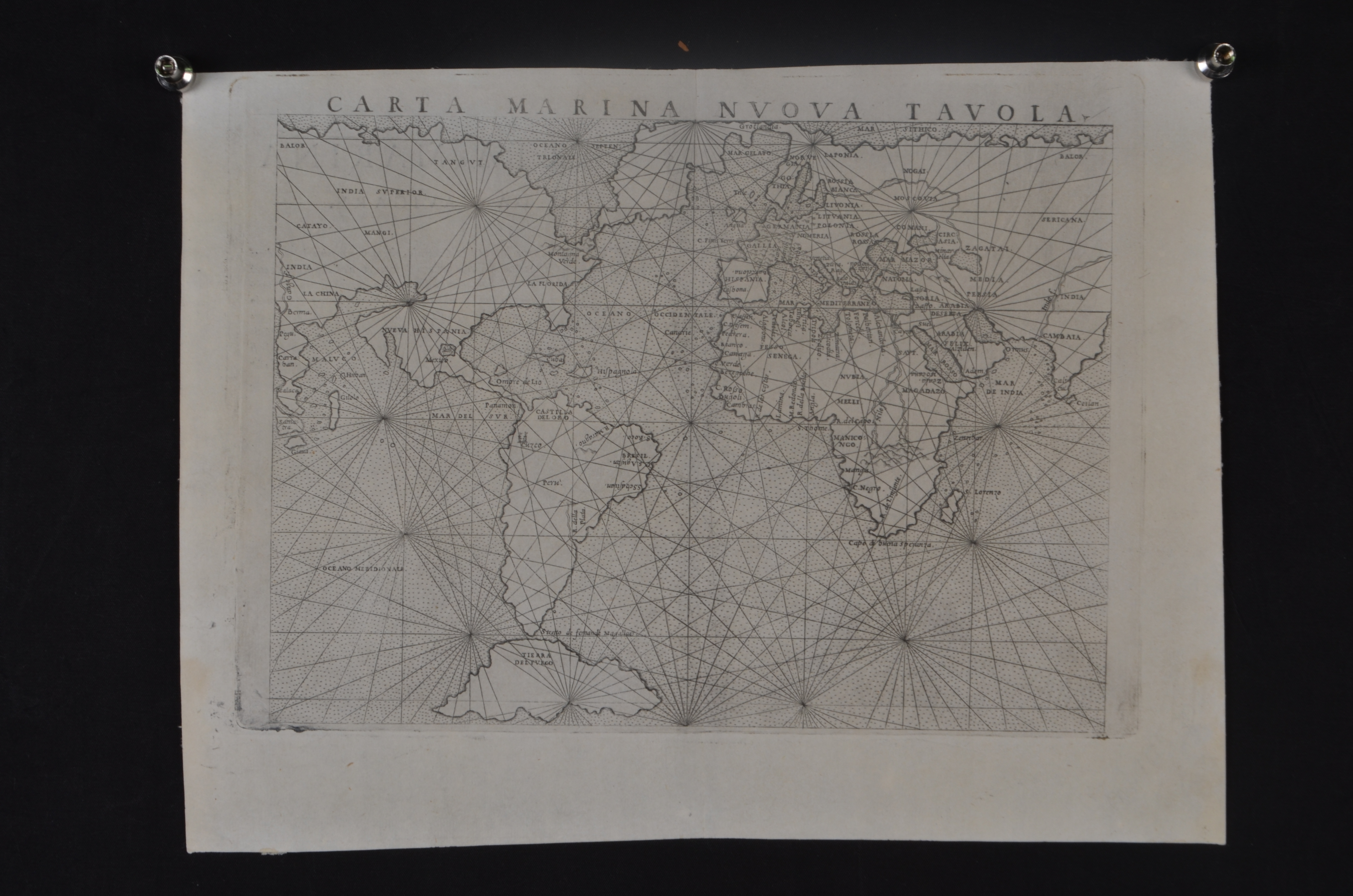 1561年鲁赛里新世界地图