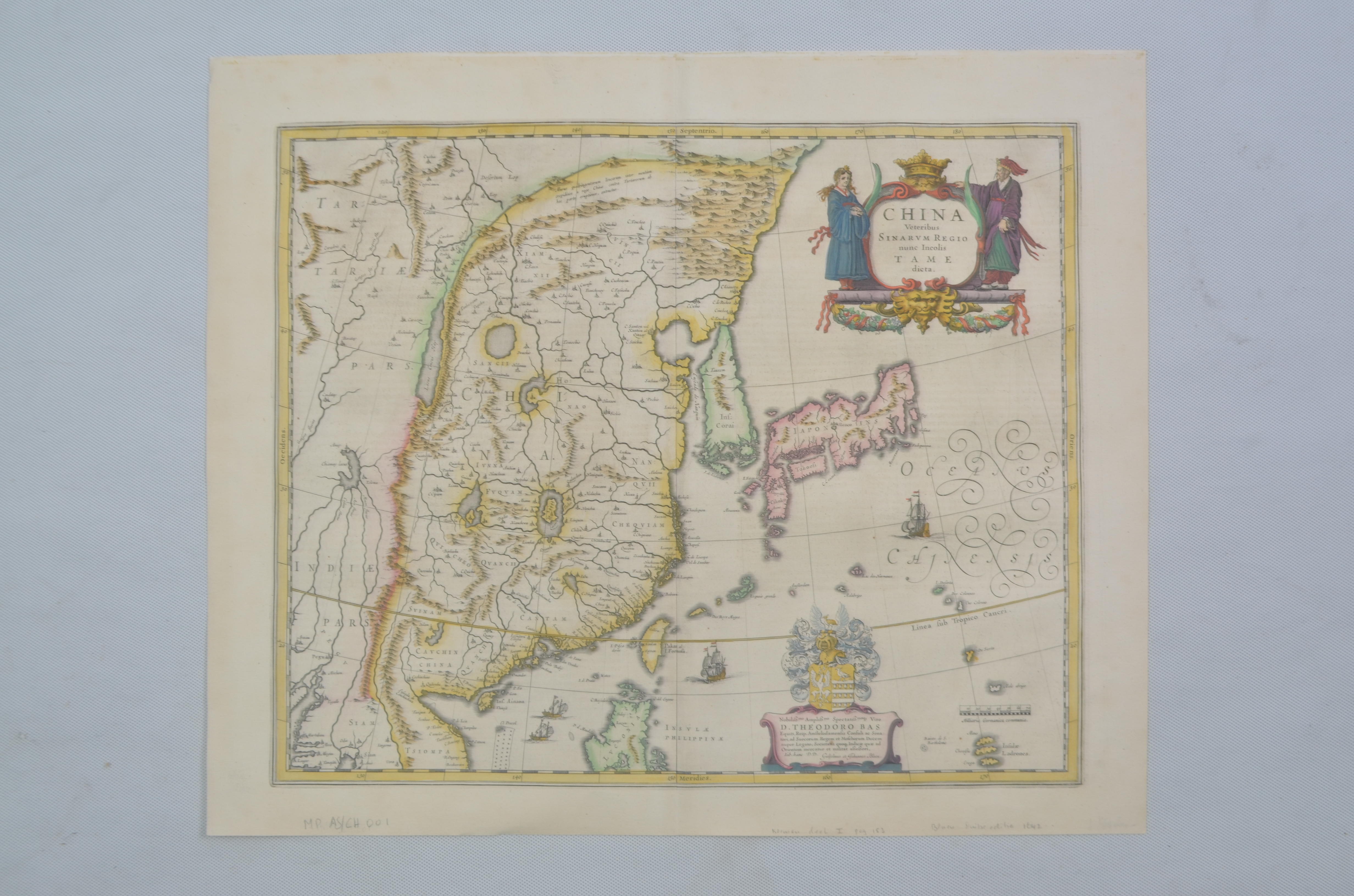 1570年奥特柳斯远东地图