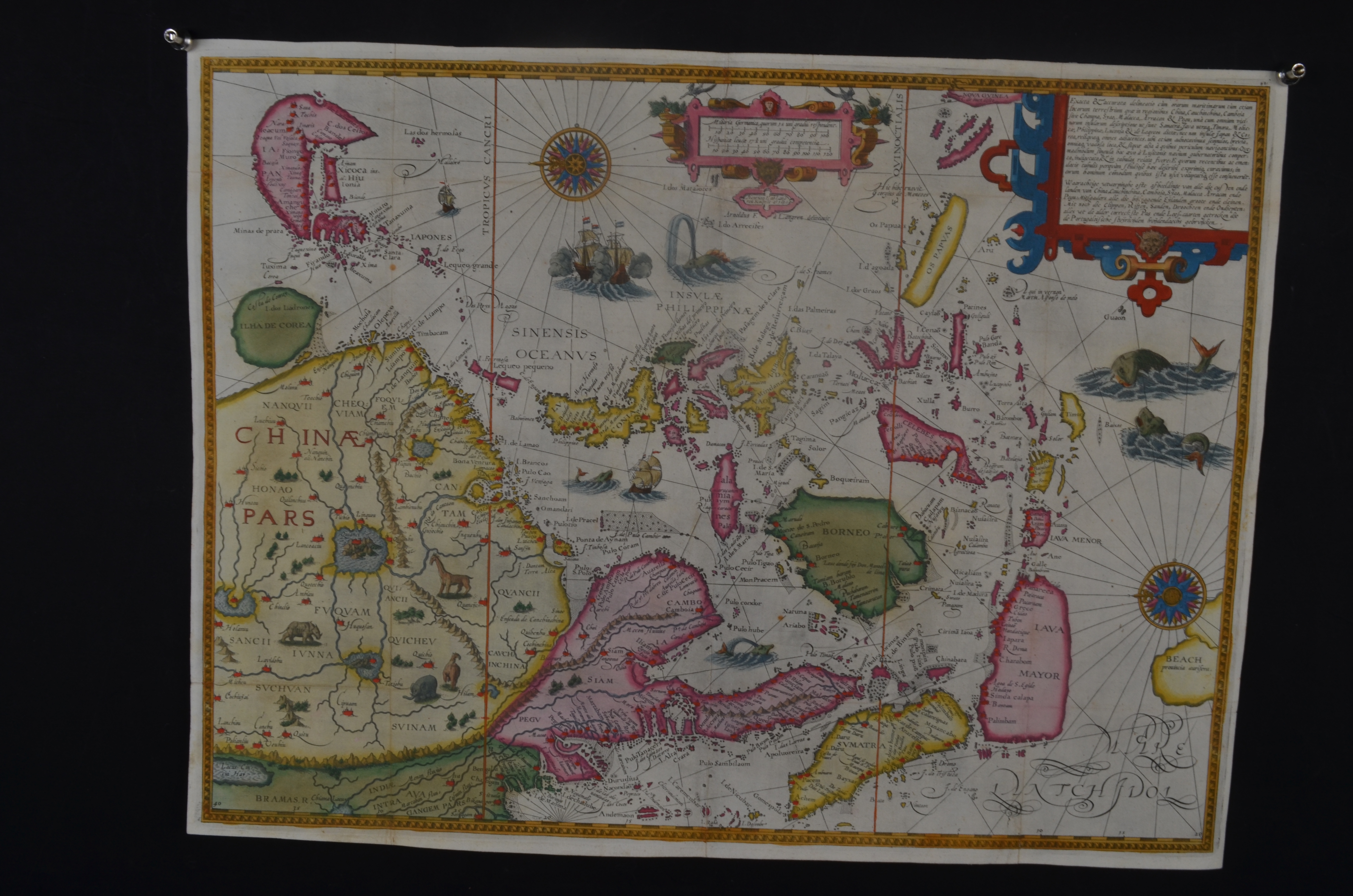 1596年林索登远东地图