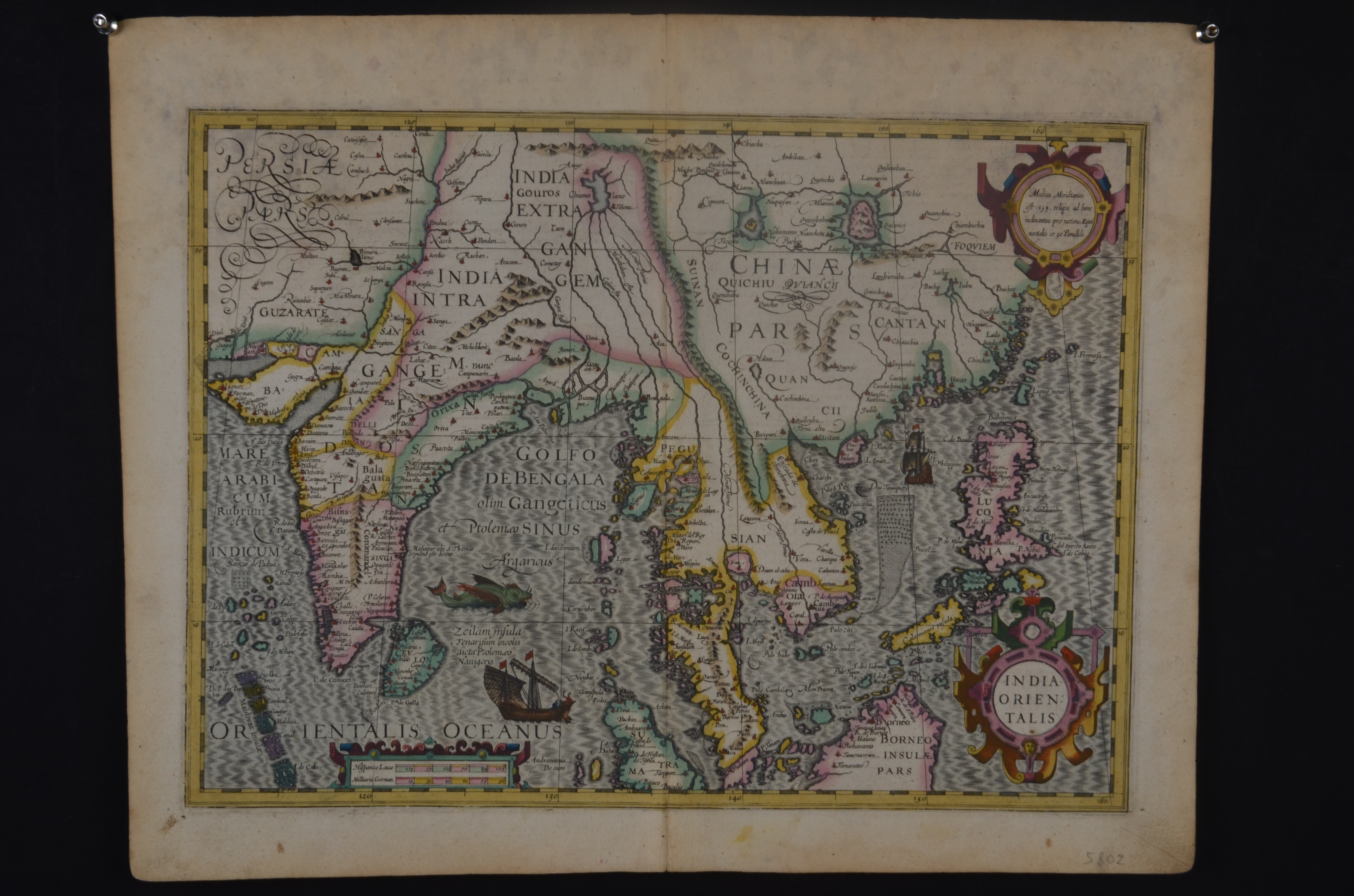 1606年洪第乌斯东印度群岛地图