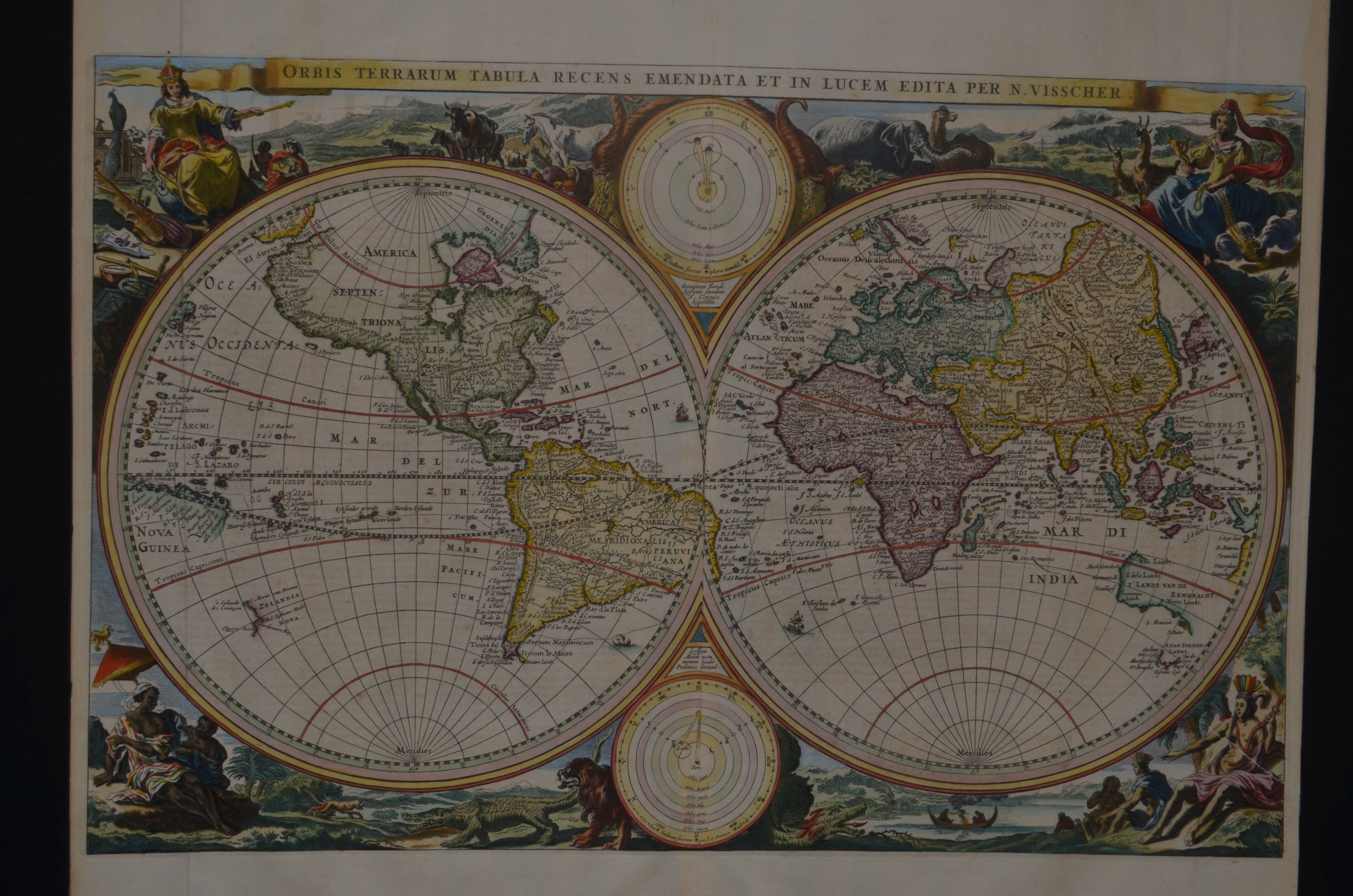 1655年菲舍尔世界地图 