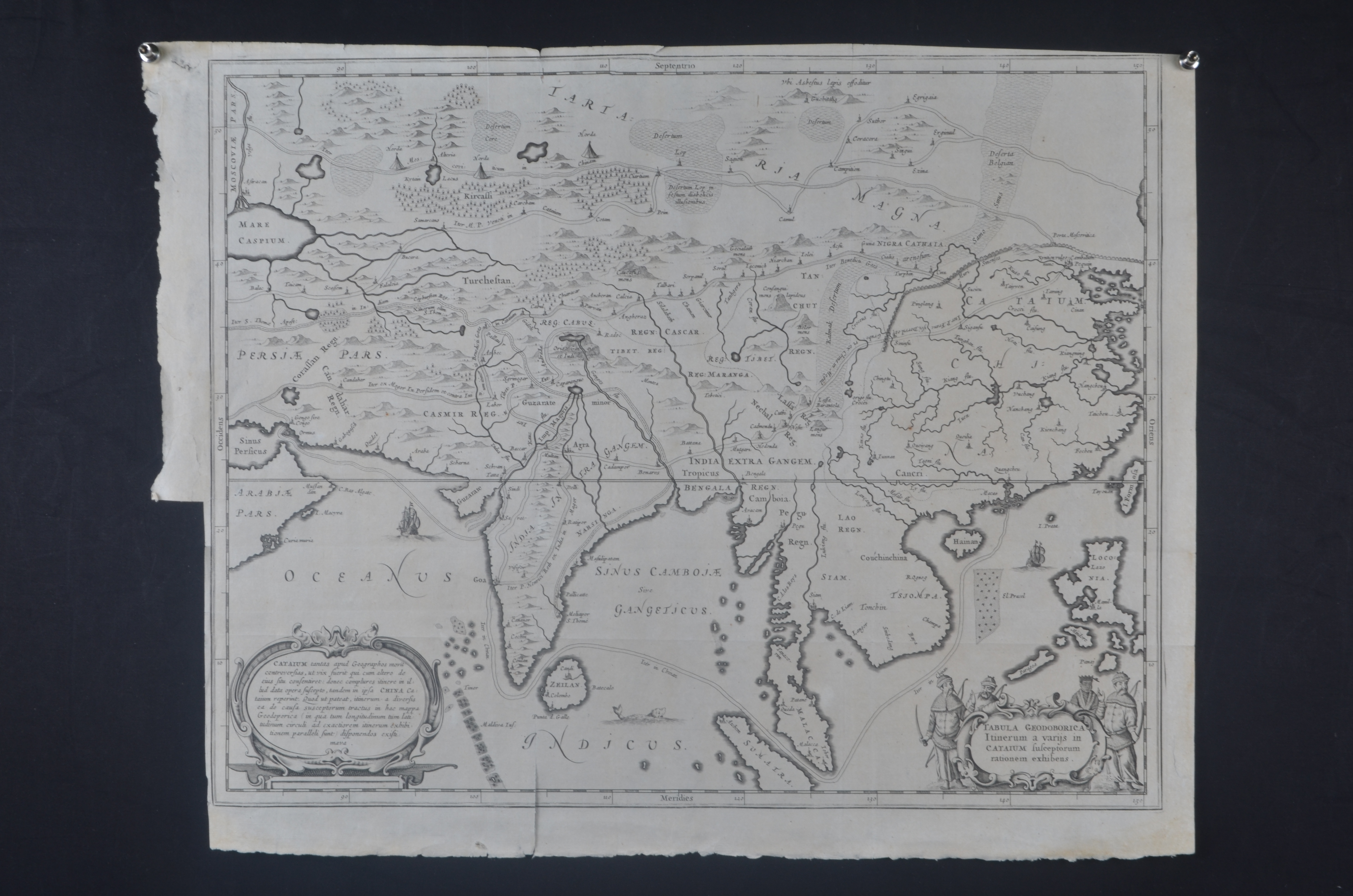 1667年基尔舍到达中国的通路图 
