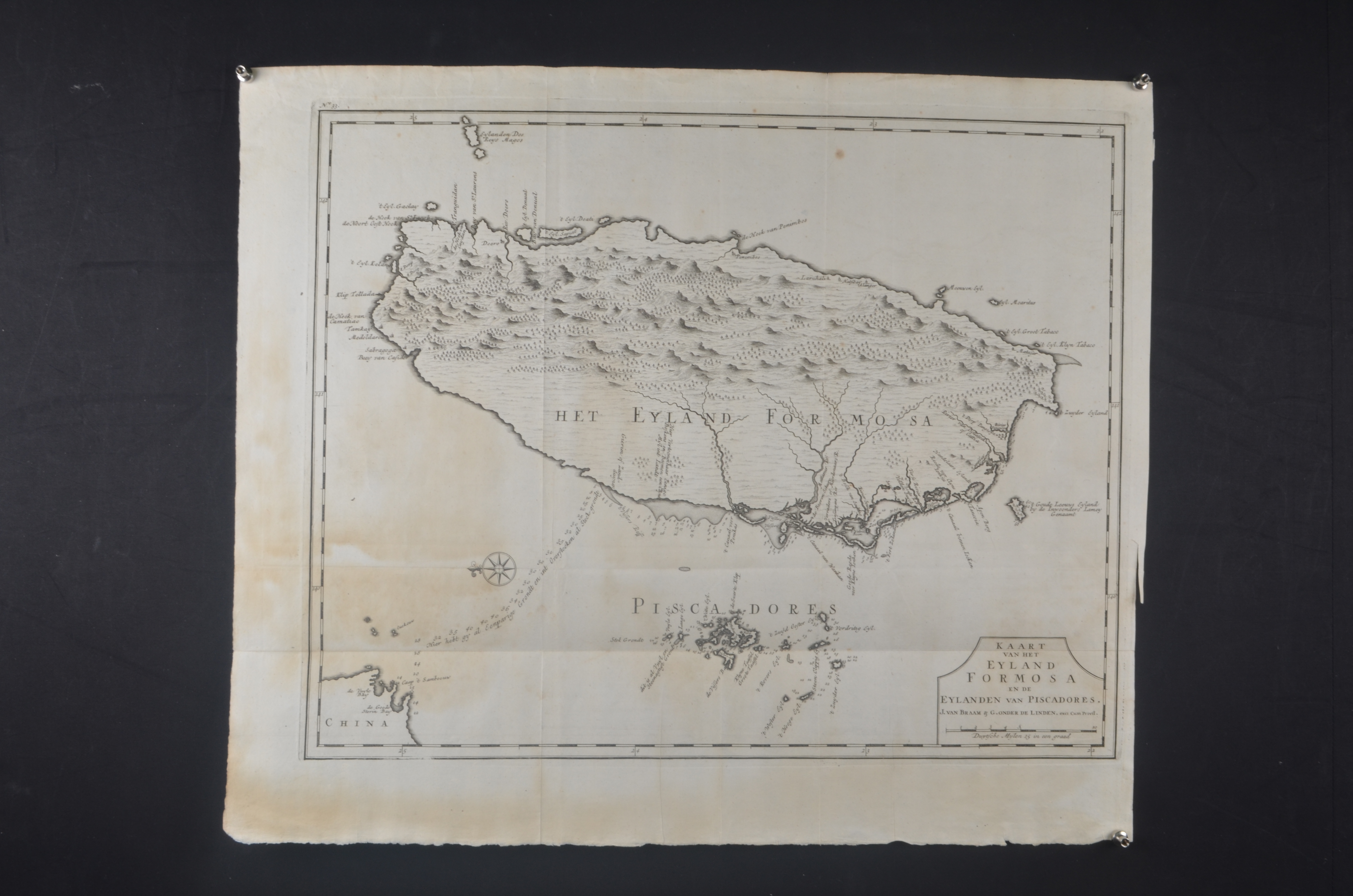 1726年瓦伦丁台湾地图