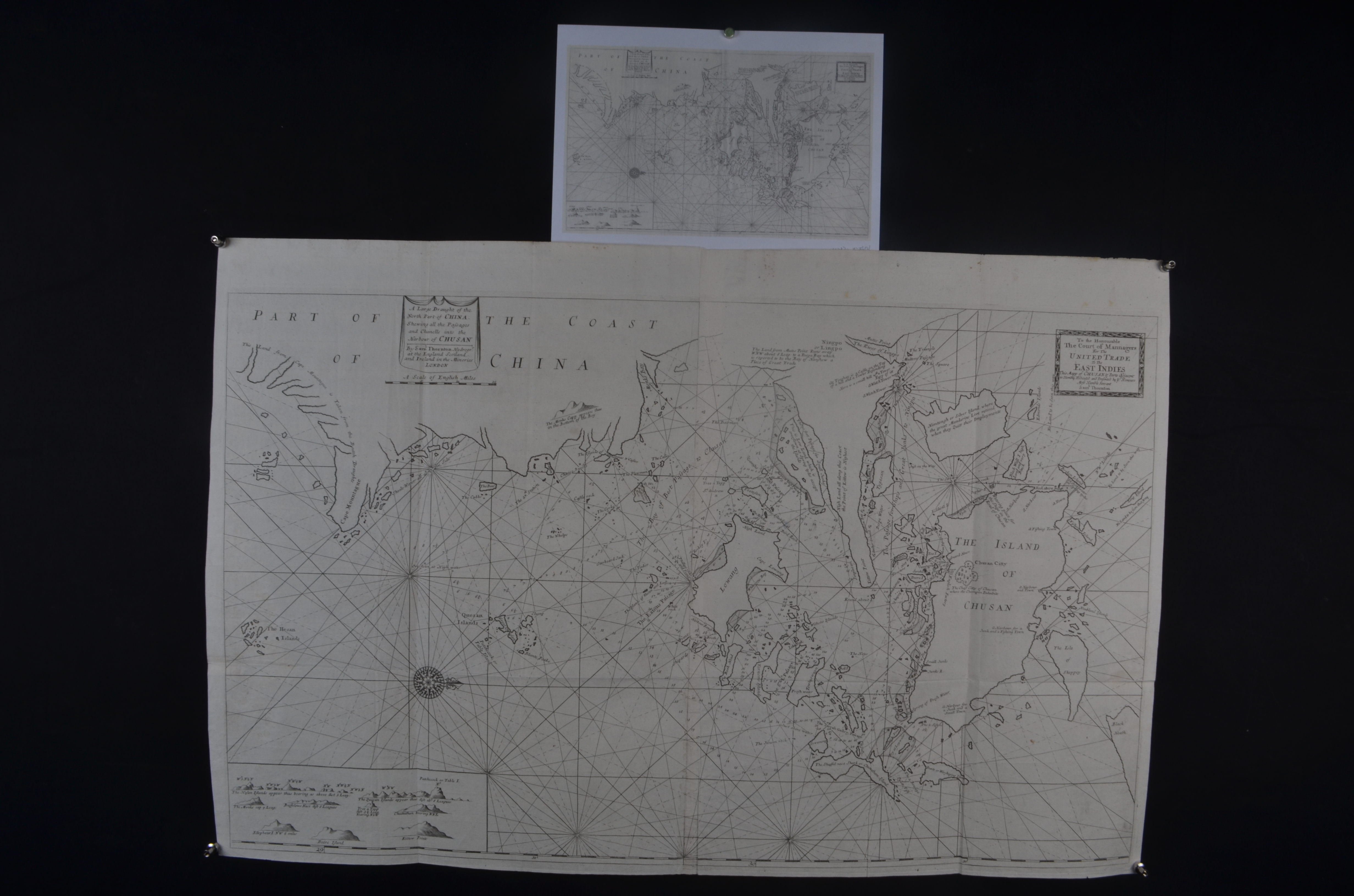 1734年桑顿浙江省地图