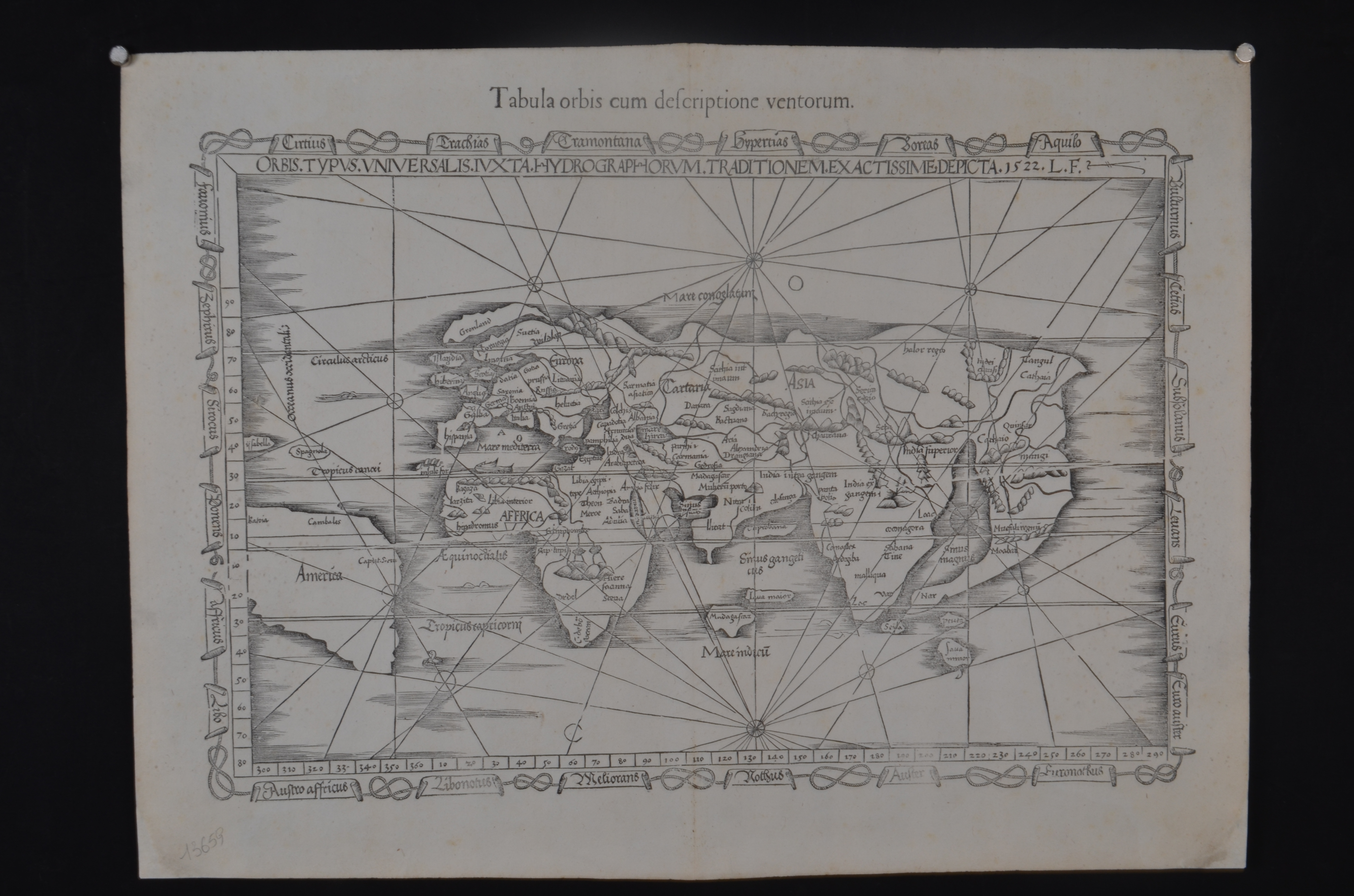 1522年弗里斯世界地图 