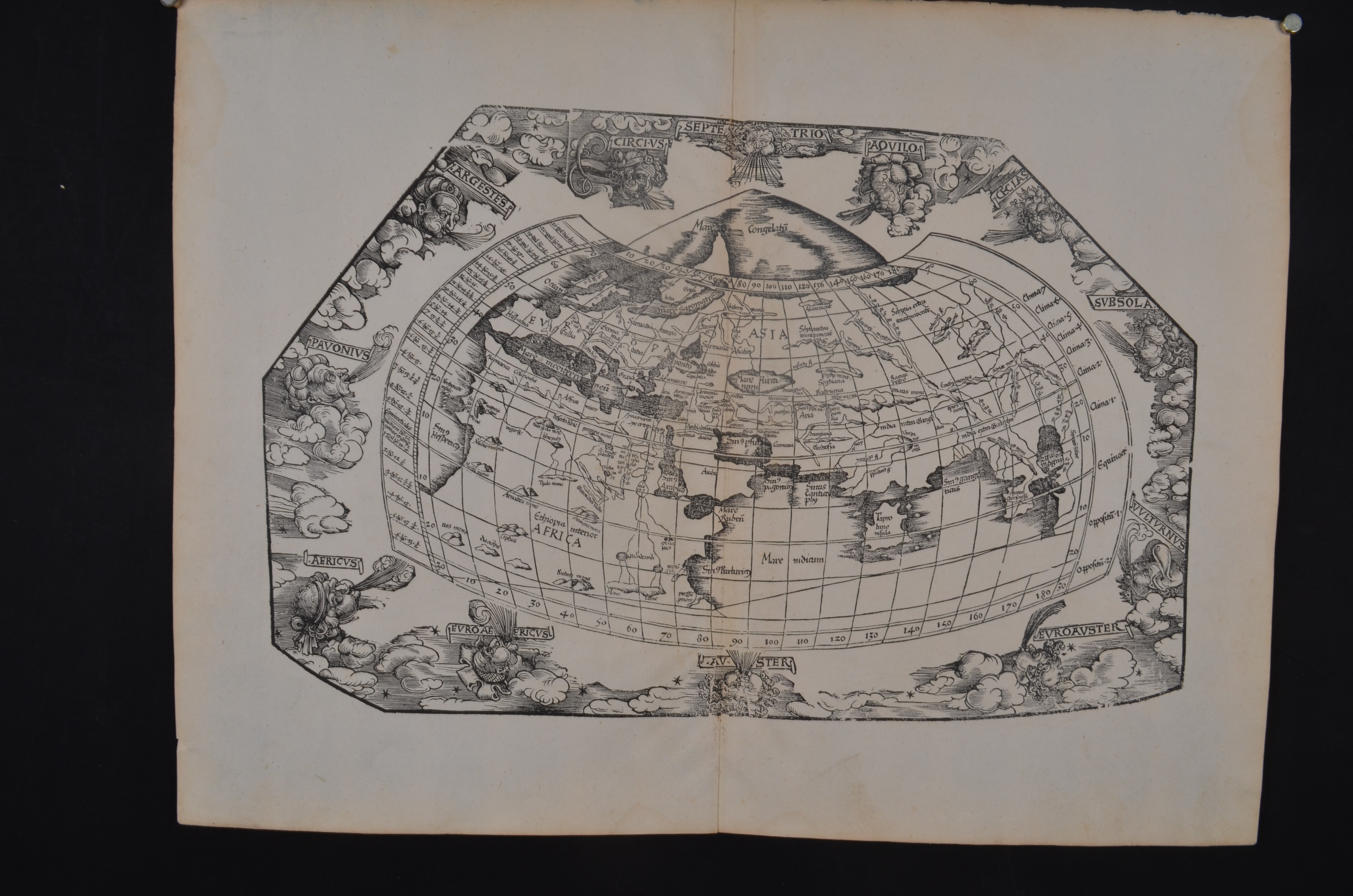 1522年托勒密世界地图 