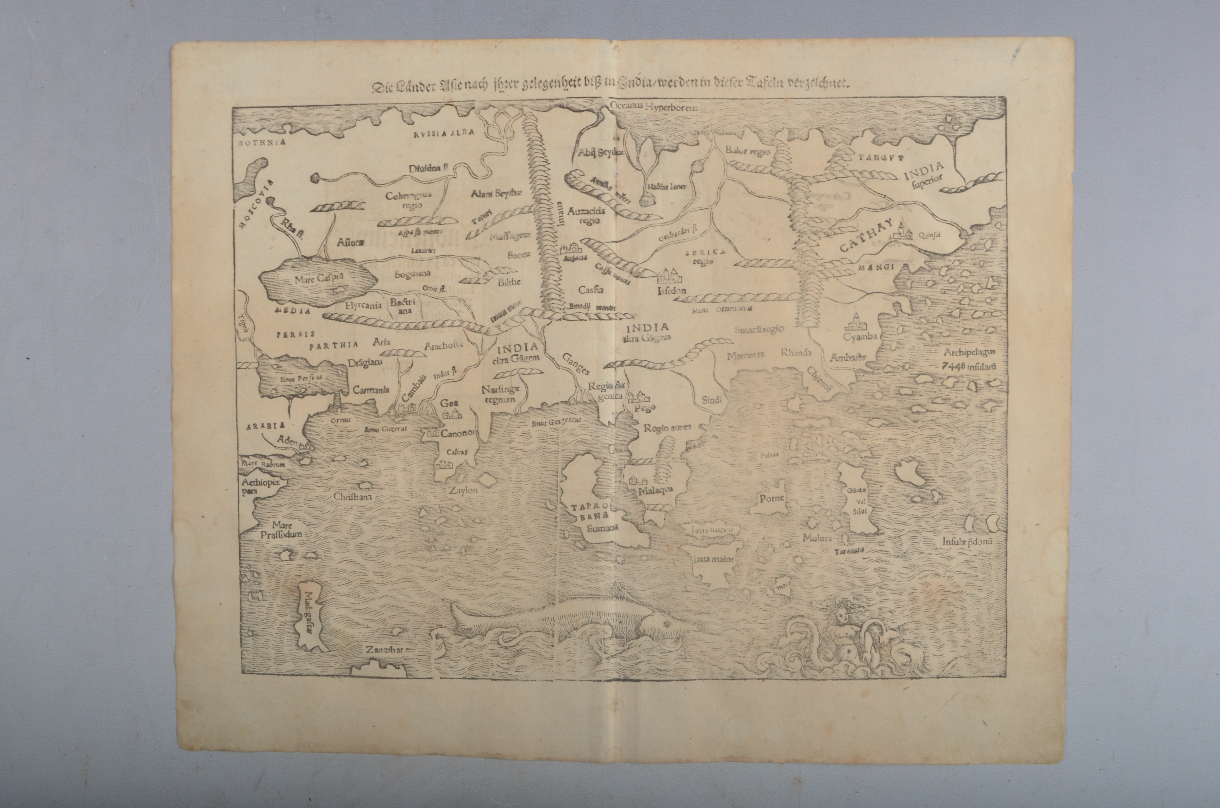 1540年蒙斯特亚洲地图